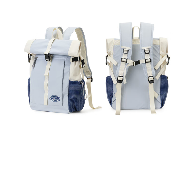 Dickies Large Capacity Lightweight Outdoor Camping Hiking Travel Commuter Laptop Backpack Blue/Grey 12