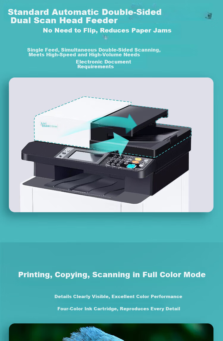 LANXUM GA7530cdn A4 Color Laser Multifunction Printer Copier Scanner Automatic Duplex 4