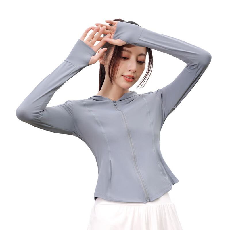LangSha Women's New Spring Summer Short Breathable Cooling UV Protection Slim Fit Sun Protection Jacket F5
