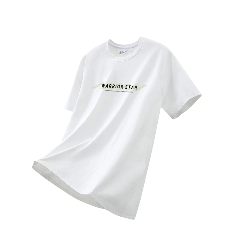 Warrior Men's Cotton Feel Casual Short Sleeve T-Shirt Loose Fit Crew Neck Sports Fitness Summer Top