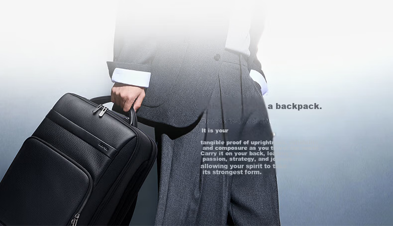 Bopai Genuine Leather Business Backpack for Men 16-inch Laptop Bag Travel Holiday Gift for Husband 11