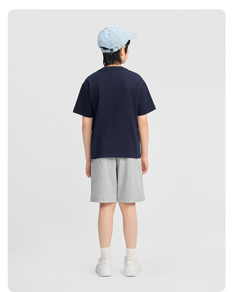 Balabala Boys' Short Sleeve Set Kids' Two-Piece Quick-Dry Comfortable T-Shirt and Pants 2026 New Summer Collection 14