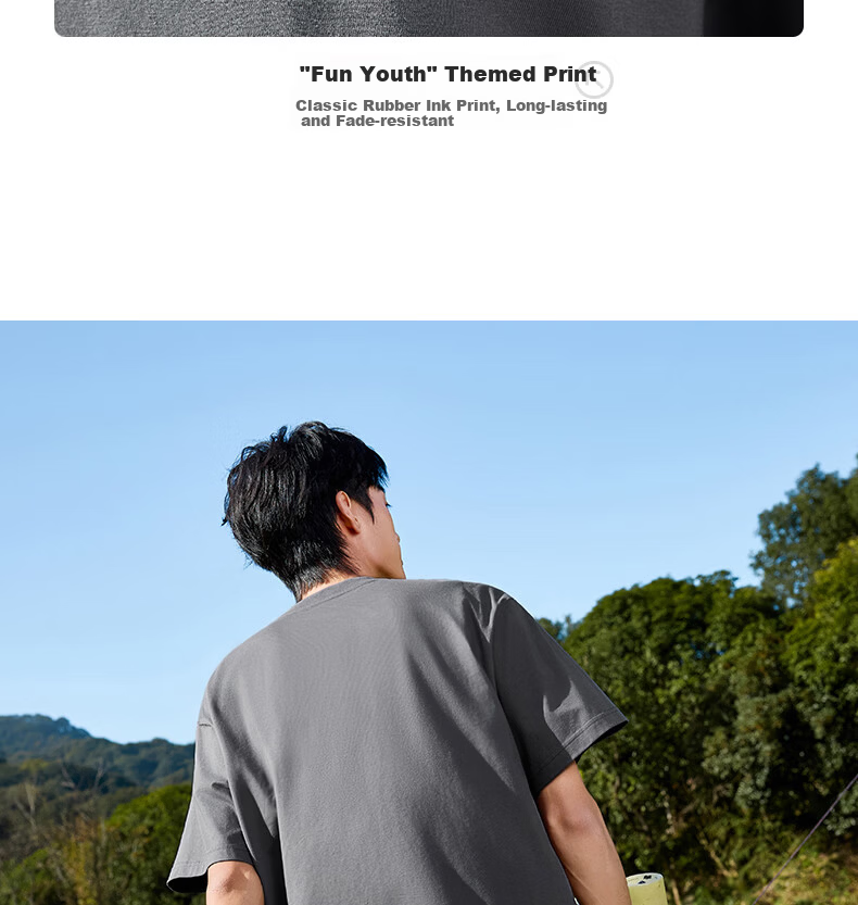 361° Men's T-Shirt Spring Summer New Sports Casual Loose Fit Crew Neck Short Sleeve Top 652629112-2 9