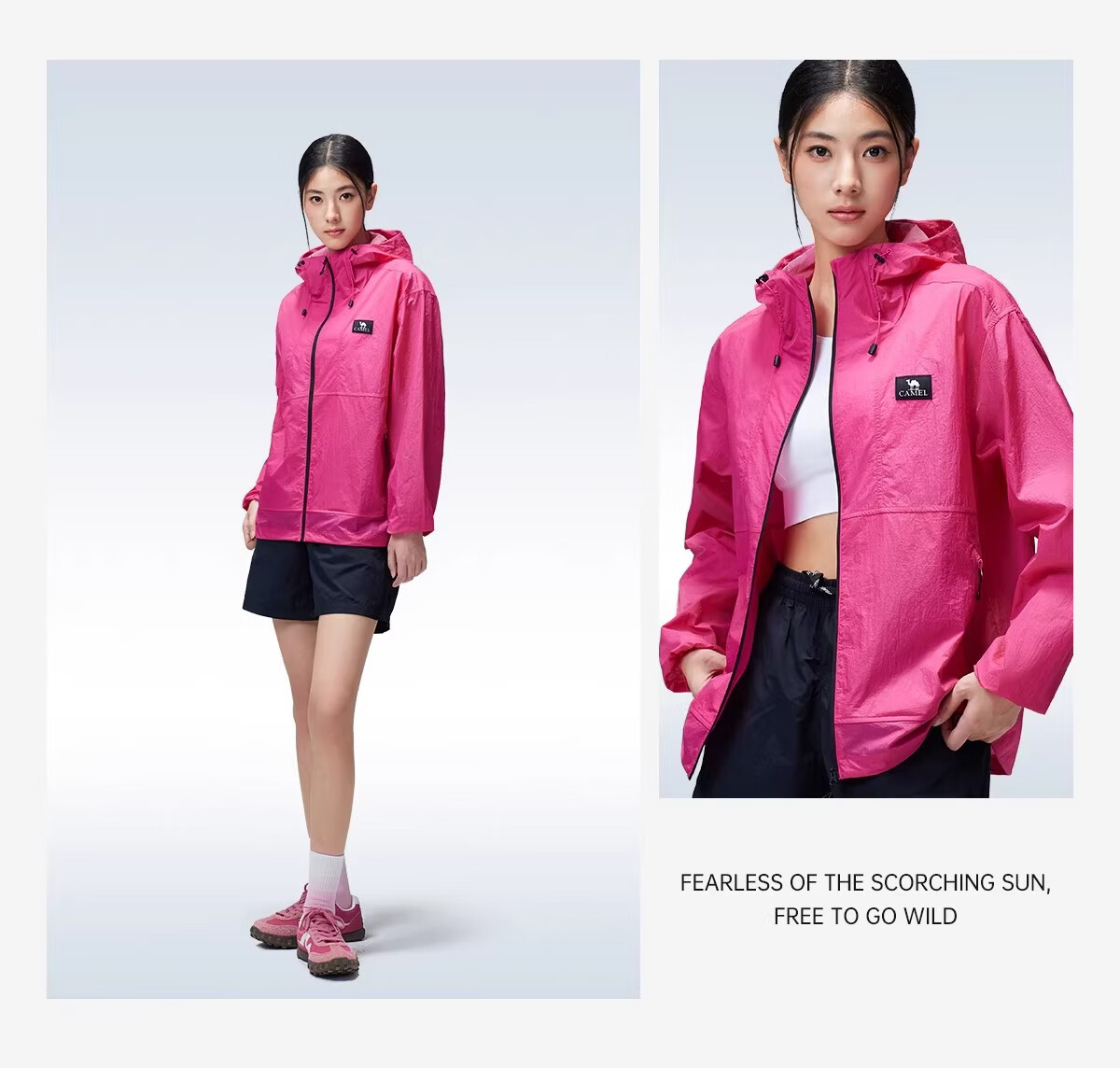 CAMEL Dilireba Edition Muguang Air Outdoor Mountain Style Lightweight Breathable Sun Protection Jacket 6