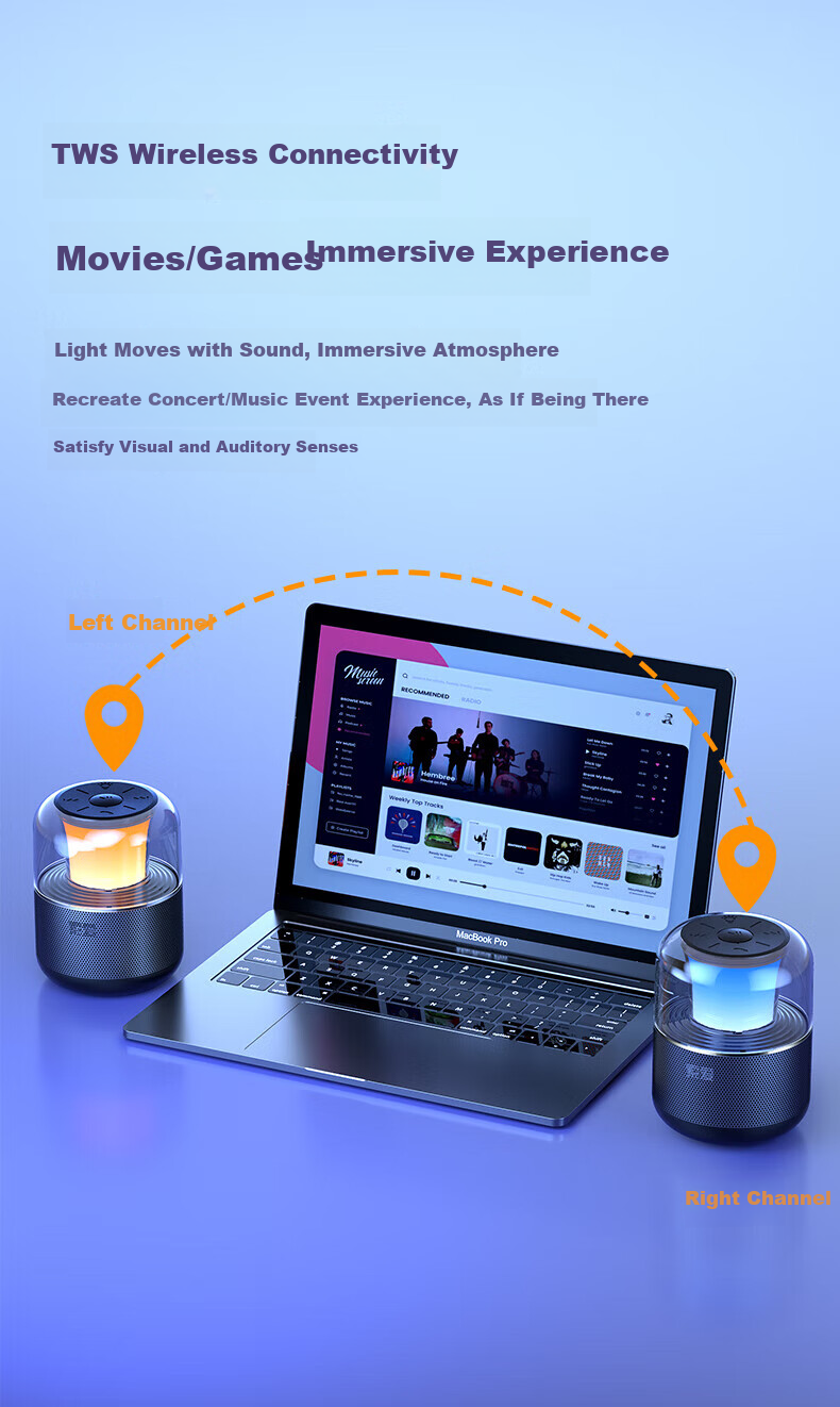Soaiy C19 Bluetooth Speaker Bass Portable Mini Desktop Outdoor Colorful Light TWS Connected Small Speaker Black Practical Gift for Employees Annual Meeting Prize 2