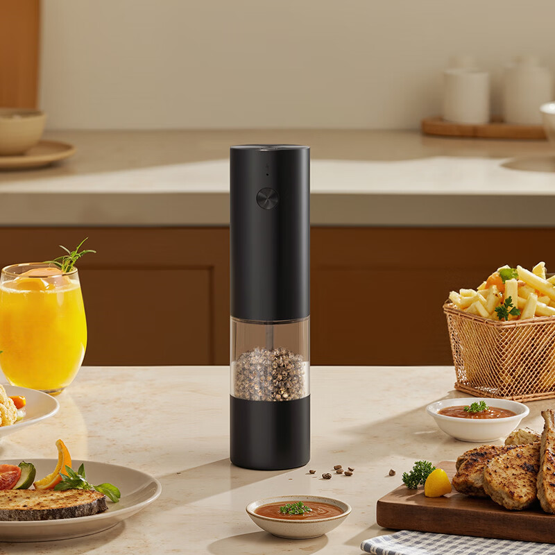 CLITON Electric Pepper Grinder Rechargeable Household Sichuan Pepper Sea Salt Grinder Kitchen Pepper Powder Mill Seasoning Bottle