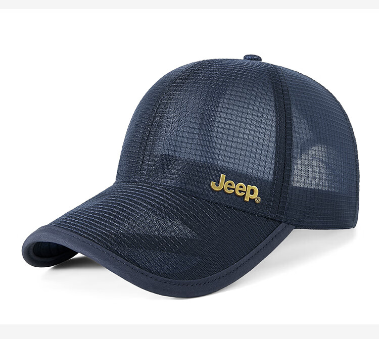 JEEP Breathable Mesh Cap Spring Summer Sun Protection Outdoor Sports Baseball Cap Lightweight for Men and Women Large Head Size 16