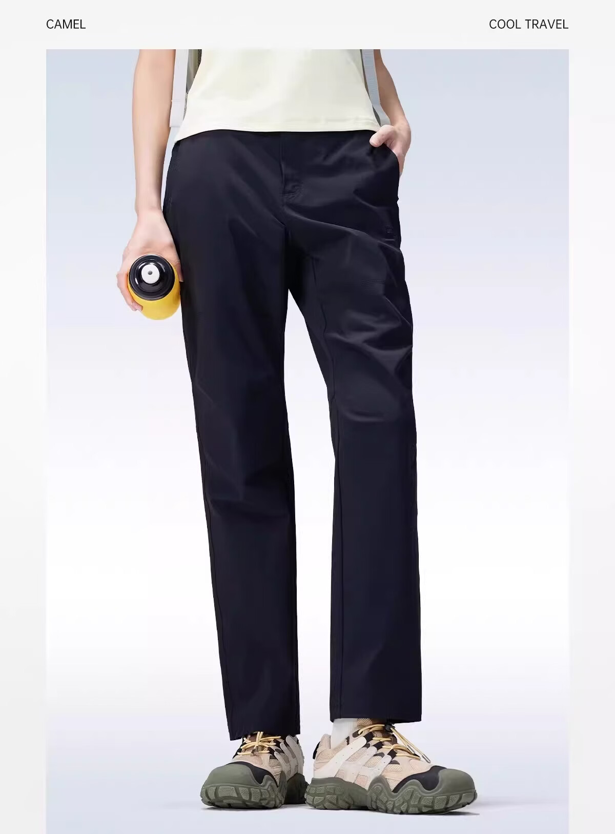 Camel Women's Outdoor Quick-Dry Pants Spring Summer Woven Cool Breathable Moisture-Wicking High UV Protection Hiking Mountaineering Trousers for Men 22