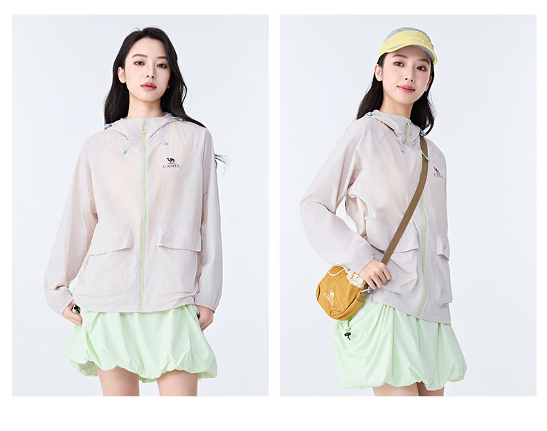 CAMEL Outdoor Sun Protection Jacket 26 Spring Summer New Unisex Water-Repellent Loose Thin Breathable Sunproof Coat 9002 10
