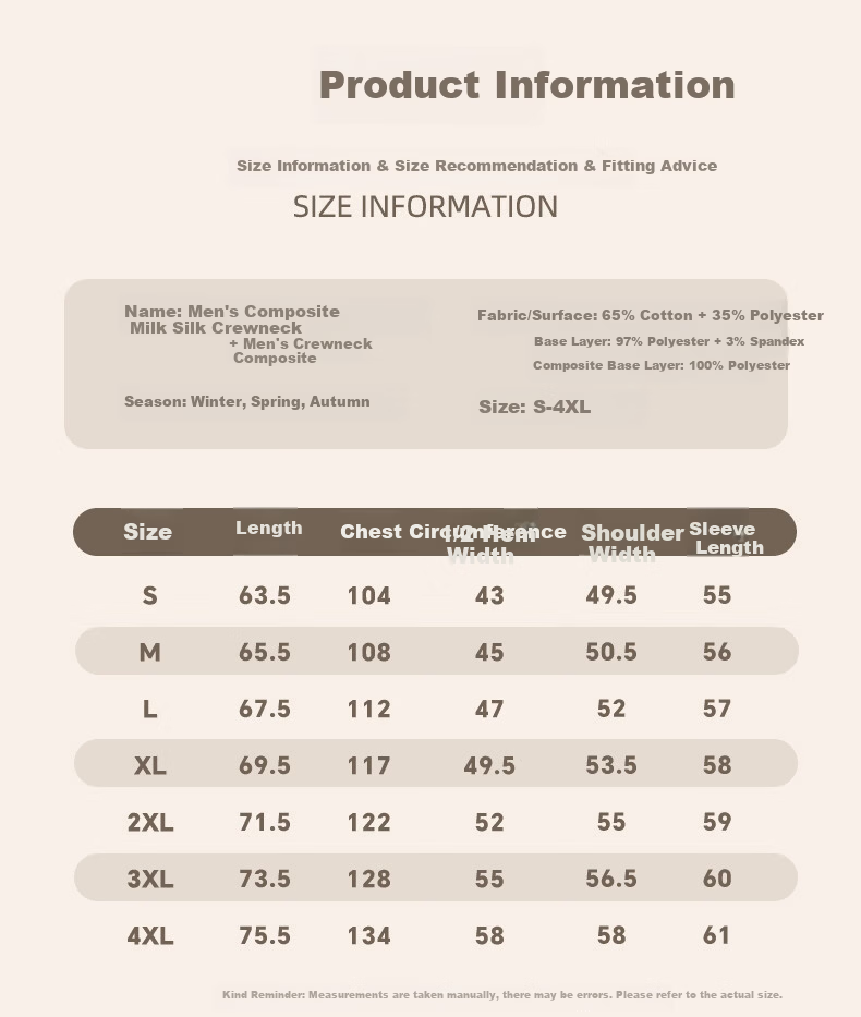 Baleno Men's Crew Neck Sweatshirt Autumn Winter New Casual Pullover Fleece Lined Warm Trendy Innerwear Top 6