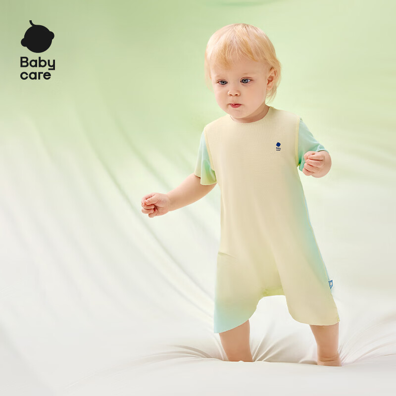 Babycare Baby Natural Cooling Romper Spring Summer Jumpsuit Bodysuit Newborn Infant Clothing Mint Seed 90cm