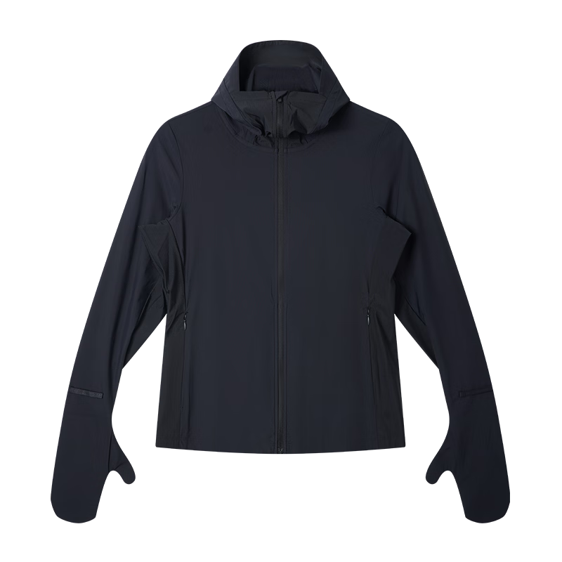 JD Jingzao Women's UV Protection Sun Jacket Summer Active Black XL