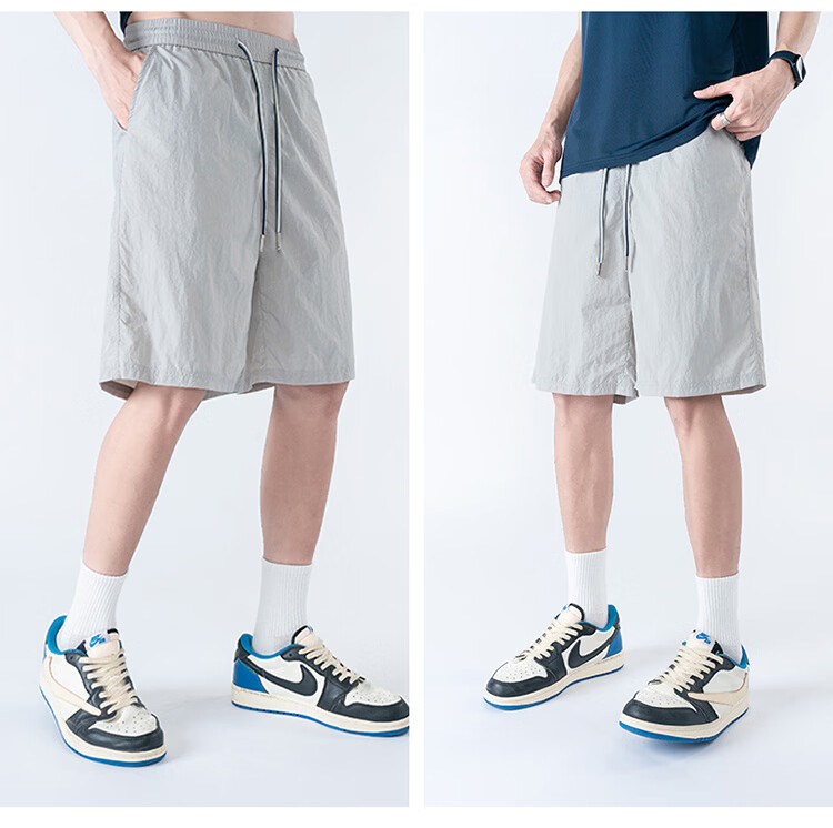 GLM Men's Summer Loose Comfortable Shorts, Wearable Outside, Five-Point Chinese Style Basketball Running Pants 22