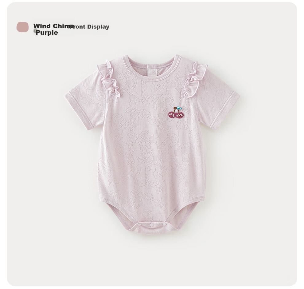 Wismorni Ice Silk Cotton Baby Romper, Bamboo Fiber Infant Bodysuit, Short-Sleeve Summer Thin Clothing 16