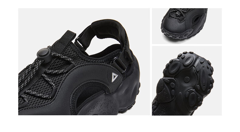 PEAK Taiji Beigou Men's Summer Soft Elastic Height-Increasing Casual Sports Sandals Thick-Soled Wear-Resistant Creek Shoes DL2620477 16