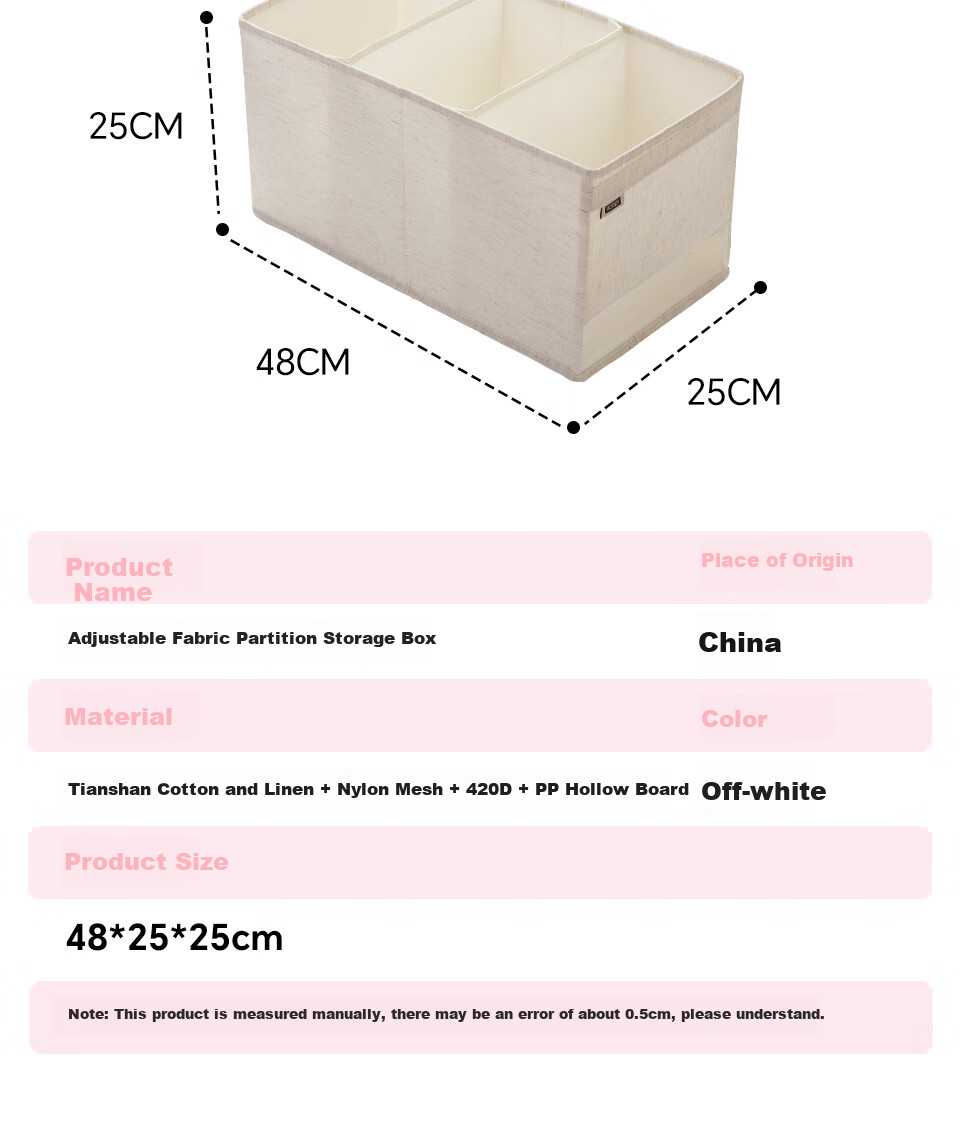 Multi-Compartment Adjustable Drawer Storage Box for Large Capacity Pants and Clothes Organizer 10