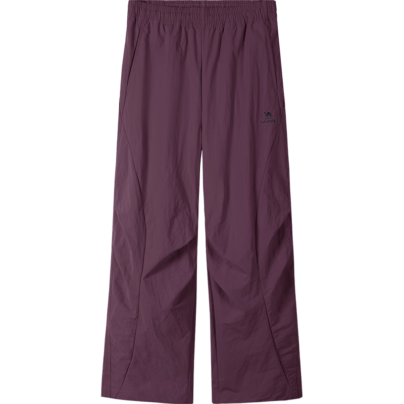 CAMEL Men's Sports Workwear Pants Loose Straight Quick-Dry Casual Paratrooper Pants C16BW1L0008 Purple Red S
