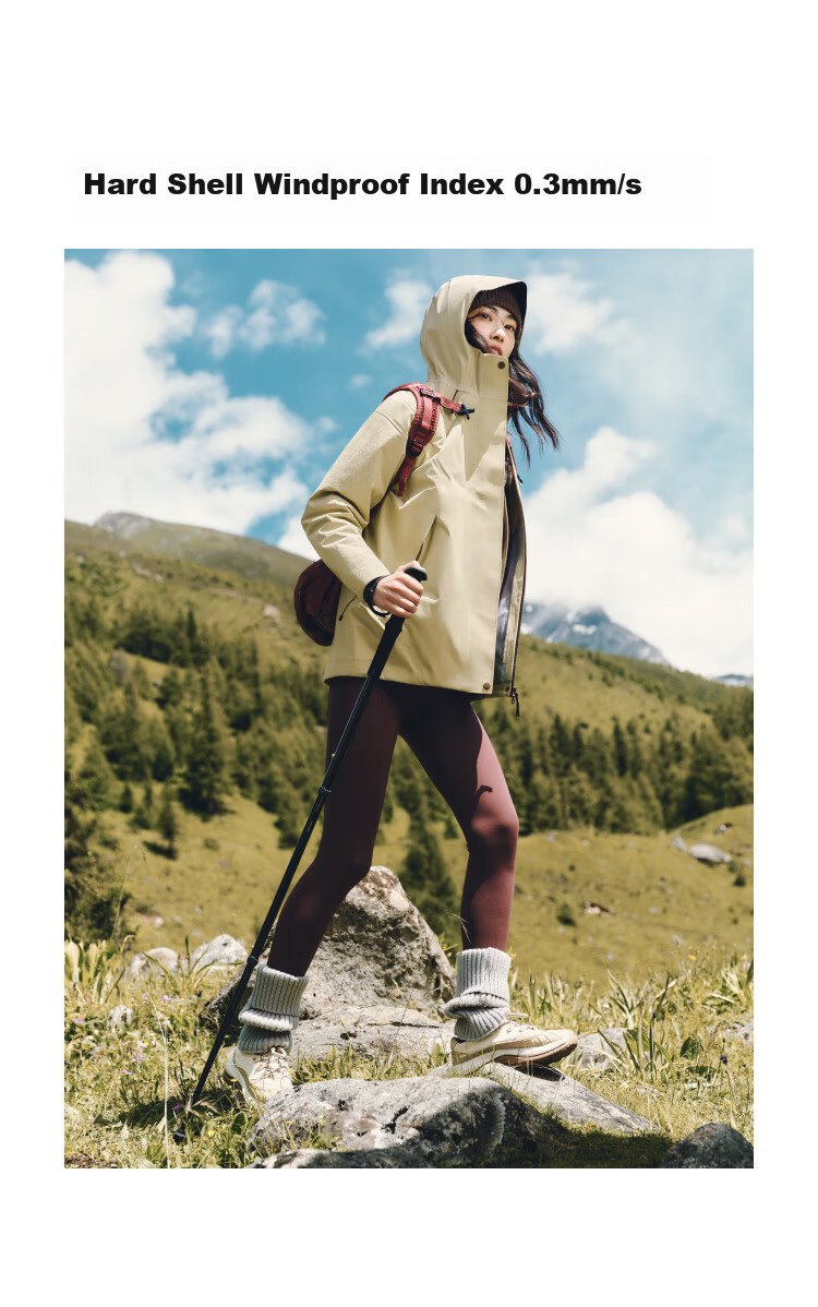 Beneunder Women's 3-in-1 Mountaineering Fleece Jacket Outdoor High Warmth LS101 Dusk Black M 9