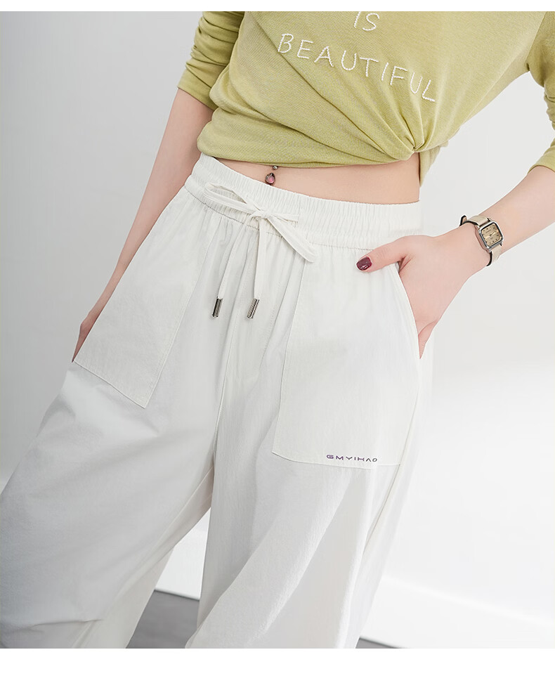 Borui Summer Lightweight Work Pants for Women 2026 New Quick-Dry Straight Casual Pants American Paratrooper Style 19