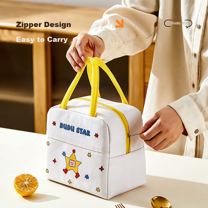 Cilock Lunch Box Tote Bag Insulated Waterproof Portable Bento Bag for Office Workers and Students
