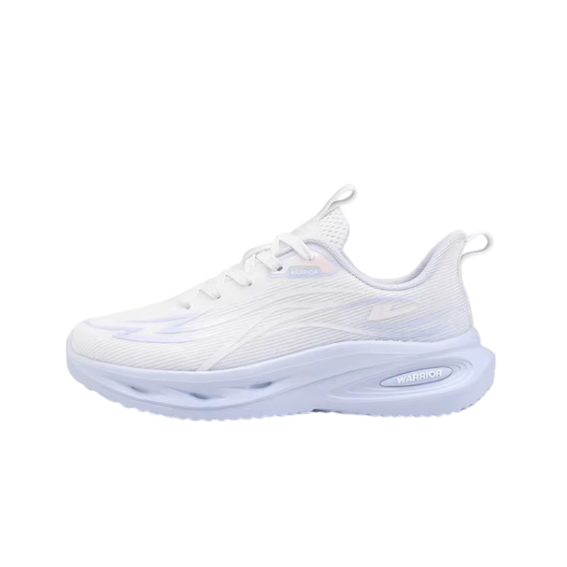 Warrior Official Women's Sports Shoes 2026 Summer New Lightweight Mesh Running Shoes for Women 5535 White Pink Size 36