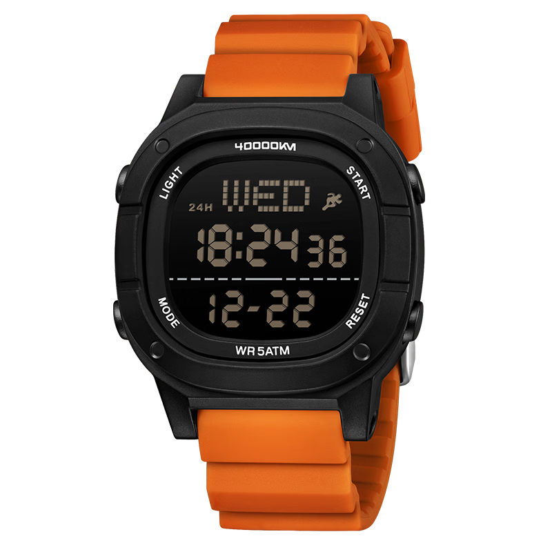 40,000 Kilometers Student Sports Digital Watch Waterproof Alarm Clock for Children and Teenagers Birthday Gift