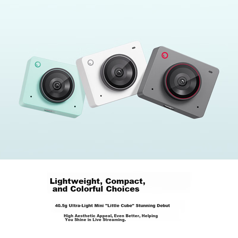 OBSBOT Meet 2 4K Live Streaming Camera Ultra HD Beauty Professional Computer Streaming Webcam AI Auto Framing Entertainment Gaming Live Broadcast Video Conference Camera White