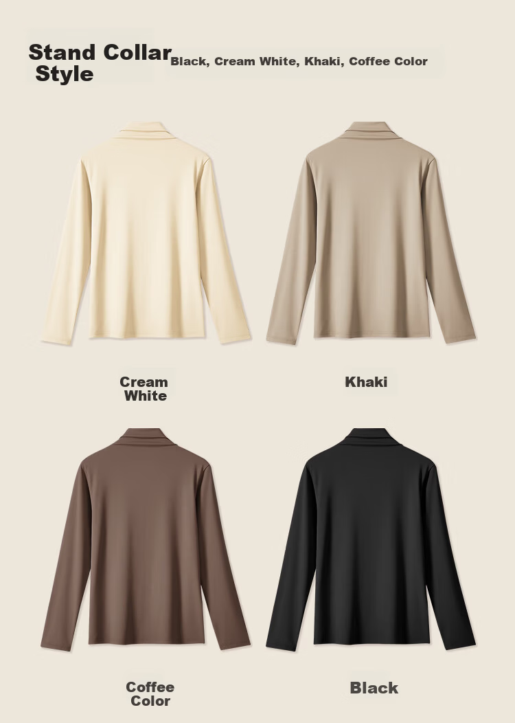 Ordifen 10A Antibacterial Base Layer Women's Long Sleeve Slim Fit High Elasticity Round Neck Autumn Winter T-Shirt XL 5