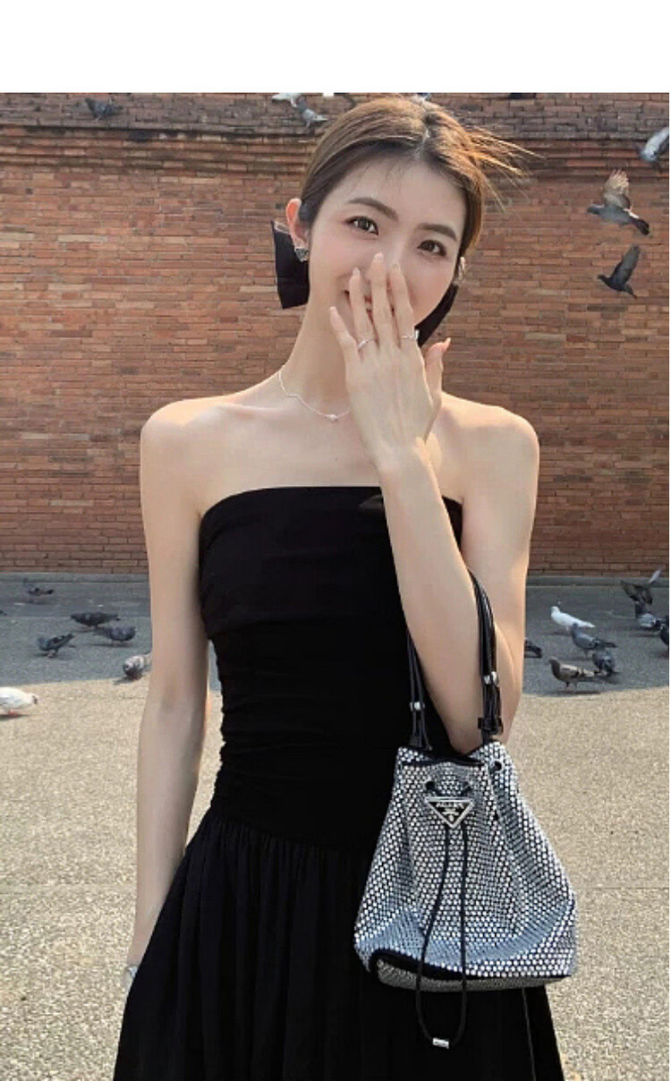 Mt Elegant Declaration Summer French Vintage Off-Shoulder Ruffled Waist-Slimming Dress for Women High-End Feel 5