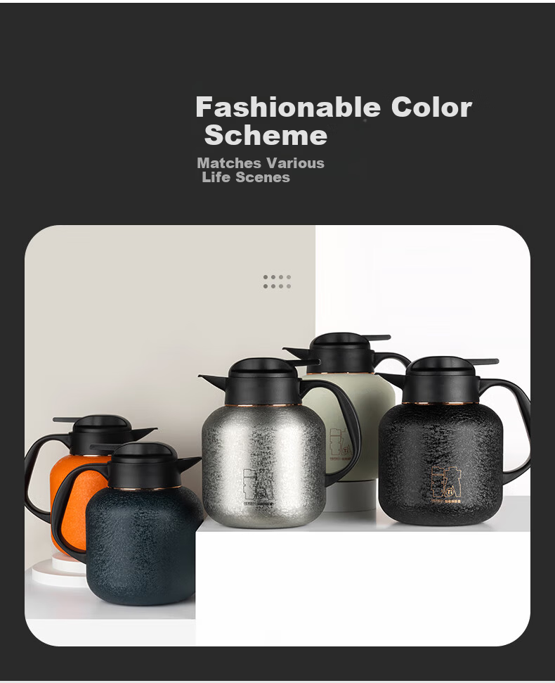 MEIISEO Pure Titanium Inner Liner Smart Temperature Display Steeping Teapot for Aged White Tea Home Office Premium Insulated Kettle Ice Crystal Green 4