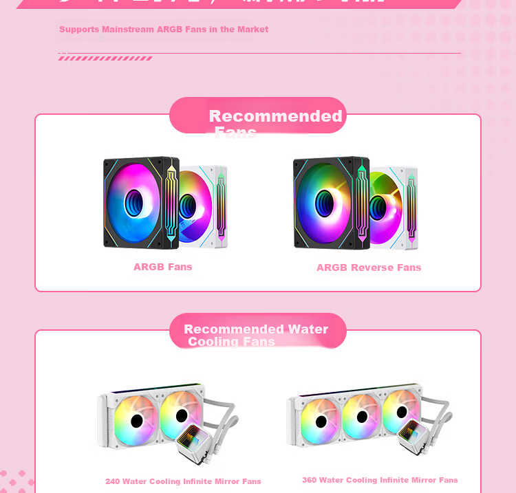 NESO Starship 3 Vitality Pink Custom PC Case (Sub-Secondary Element Style / Exclusive Blind Box Included / MATX Motherboard Support / ARGB Sync Lighting / 360mm Water Cooling) 4