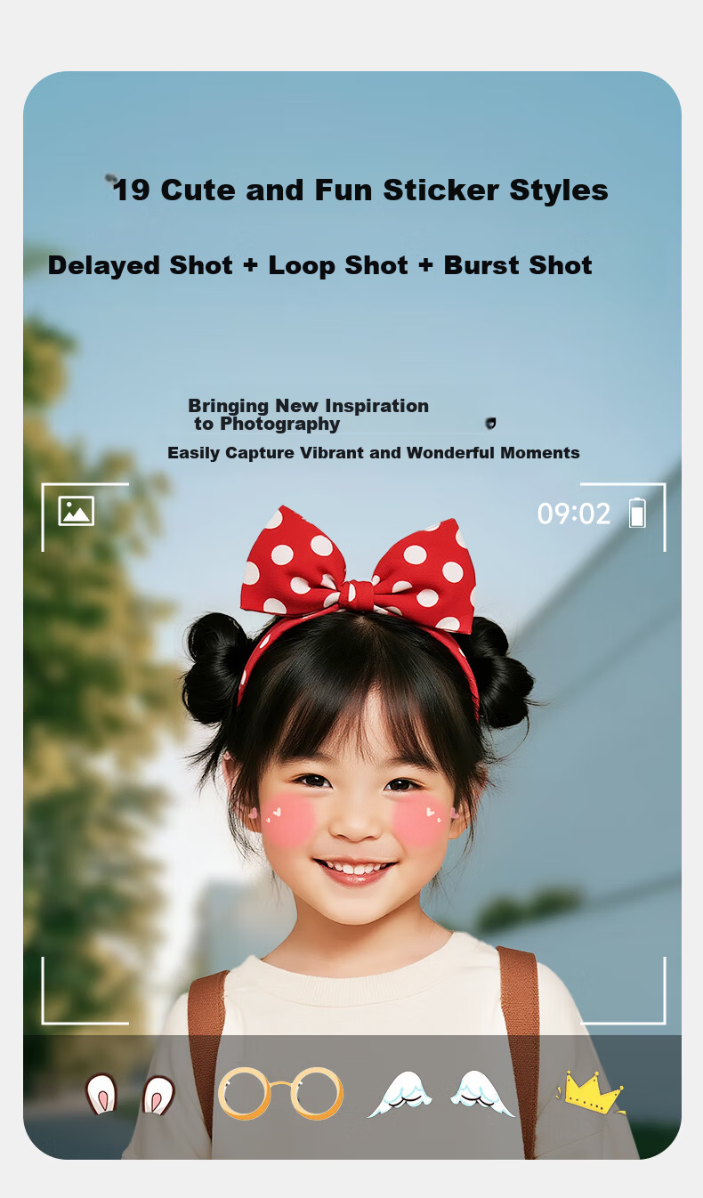Leleyu Instant Print Kids Camera for Ages 7-14 Toy Birthday Gift for Boys and Girls Pink 11