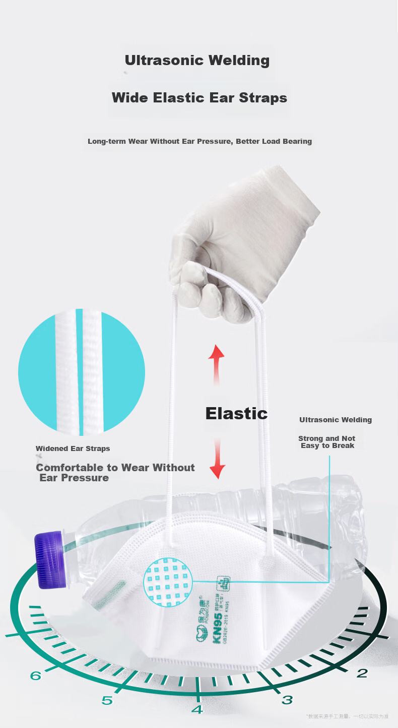 Baoweikang KN95 Dustproof Mask Ear-Hanging Breathable 3D Adult Anti-Fog PM2.5 Protective Mask 50pcs 9