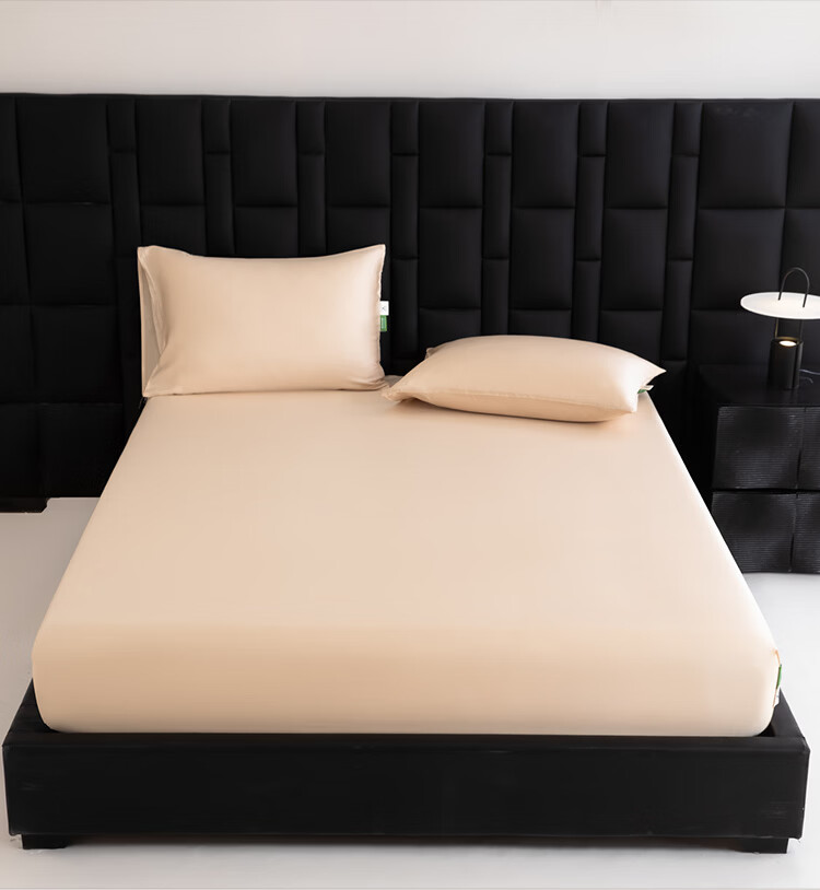 MUJI Class A 60S Lyocell Cooling Ice Silk Fitted Sheet Mattress Protector Bed Cover Summer Silky Bed Sheet 1.8x2m 11