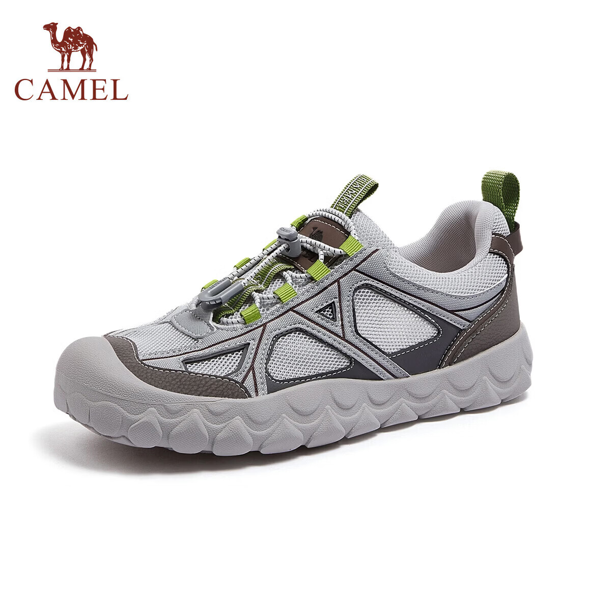 CAMEL Cute Ugly Women's Lightweight Outdoor Casual Breathable Elastic Height-Increasing Sports Shoes L26S202180 Gray Size 35