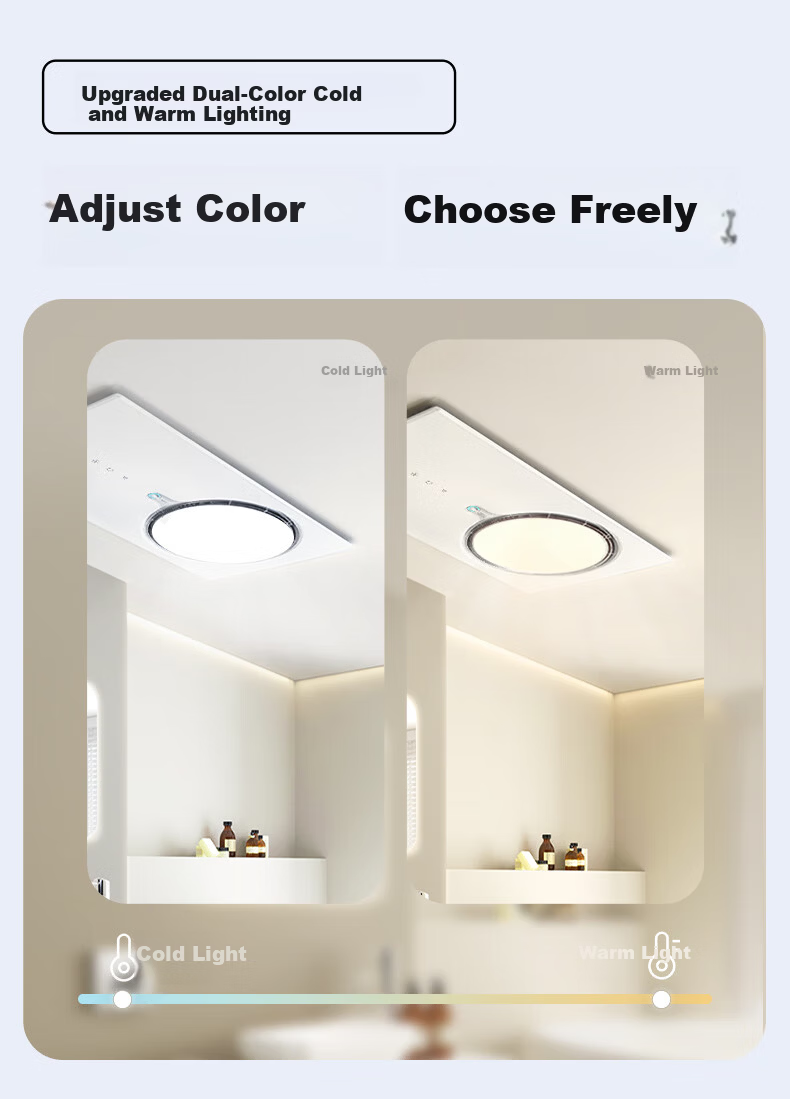 AUPU Smart Bathroom Heater Thermal Ring Series Two-Speed Quick Warmth Water Oxygen Deodorization Sterilization Mold Prevention Ventilation Q360C-Pro 17