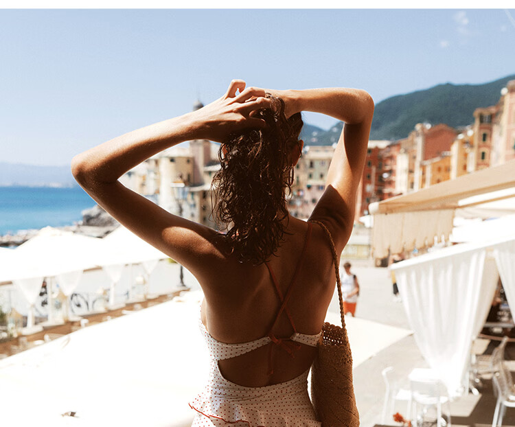 AtlanticBeach Seaside Vacation One-Piece Swimsuit 2026 New Polka Dot Cake Skirt Hot Spring Swimwear Premium Feel 19
