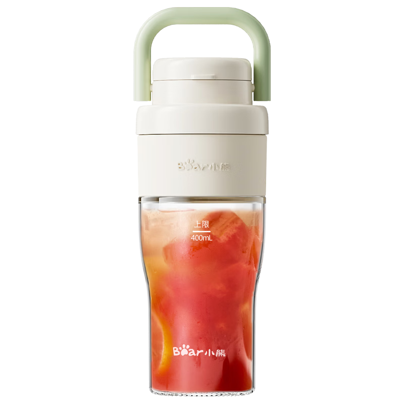 Bear All-Glass Juicer Wireless Portable Juicing Cup Home Ice-Crushing Small Multifunctional Fruit and Vegetable Blender Electric Milkshake Travel Mixer LLJ-Z04C7