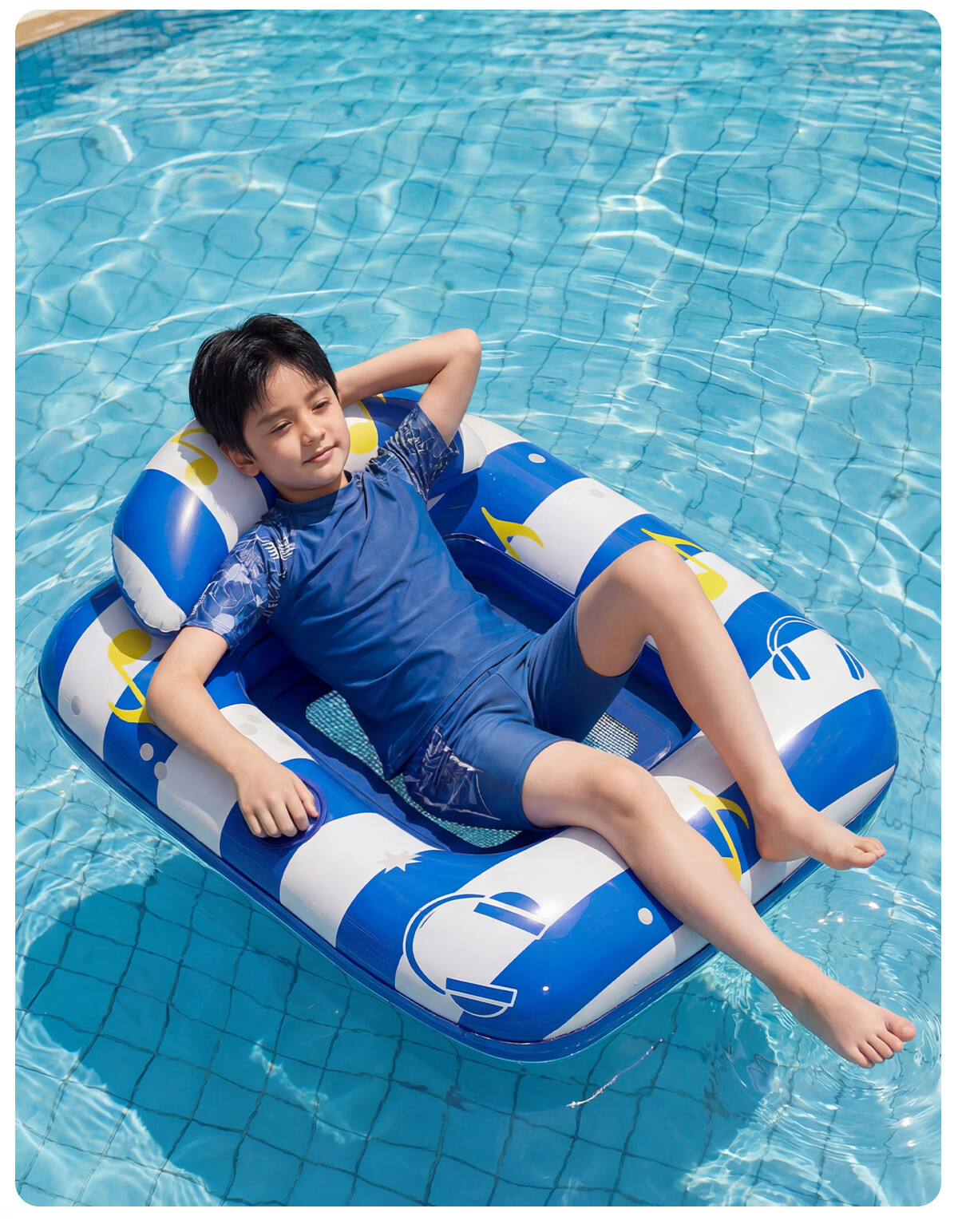 361° Inflatable Water Floating Bed Float Water Party Beach Swimming Equipment Photo Prop 11