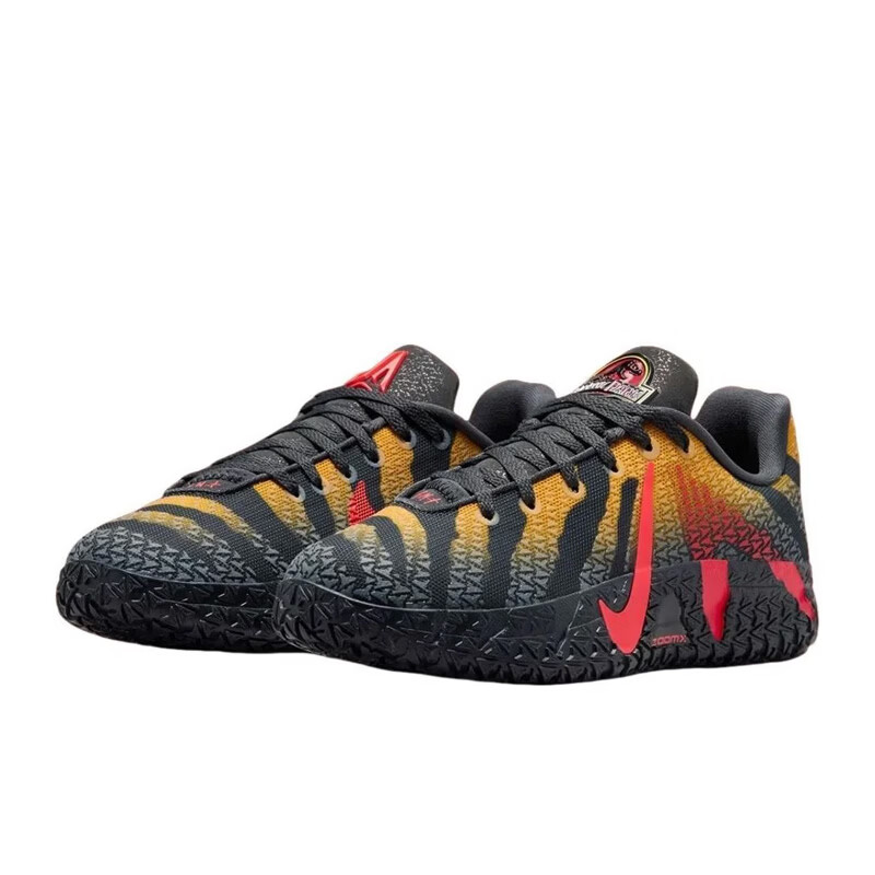 NIKE Men's Basketball Shoes JA 3 Jurassic Series New Sports Shoes IU7239-001 Black/Grey Size 45