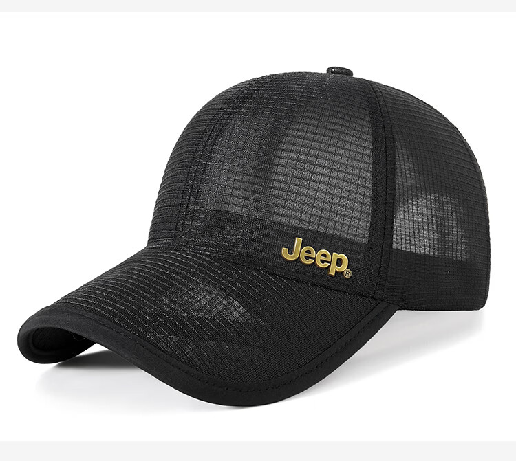 JEEP Breathable Mesh Cap Spring Summer Sun Protection Outdoor Sports Baseball Cap Lightweight for Men and Women Large Head Size 12