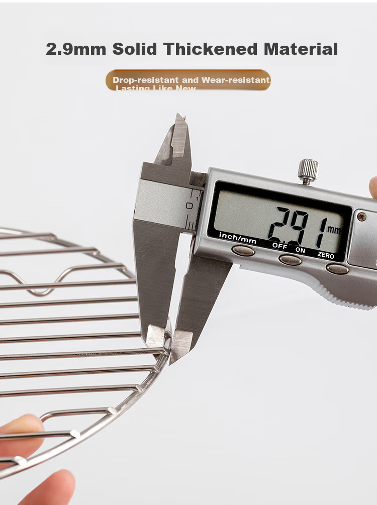 Banwu Life Air Fryer Rack Barbecue Rack Household Oven Stainless Steel Hanging Oven Rack Vertical Grill Skewer Barbecue Rack 7