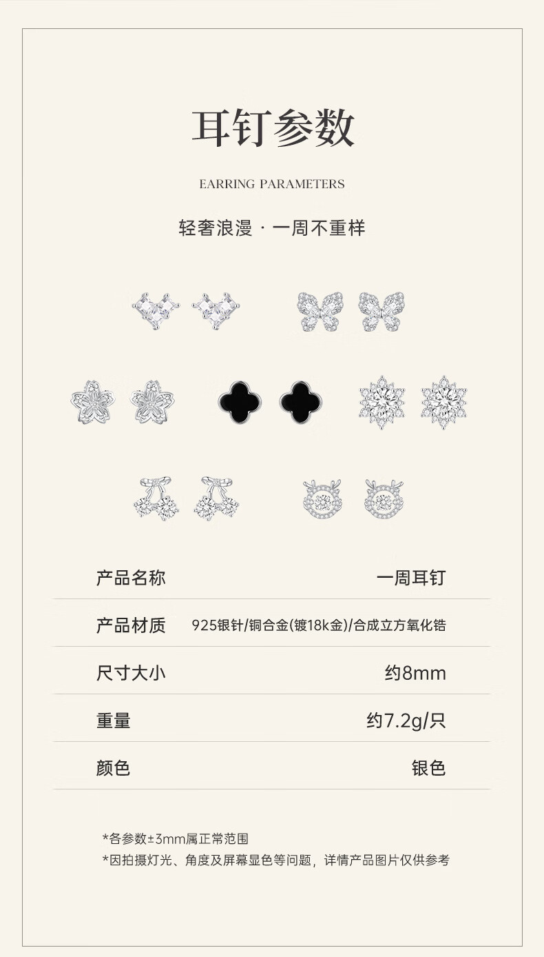 Burberry Luxury Weekly Stud Earrings for Women 2026 New Niche High-End Birthday Gift for Girlfriend Wife 16