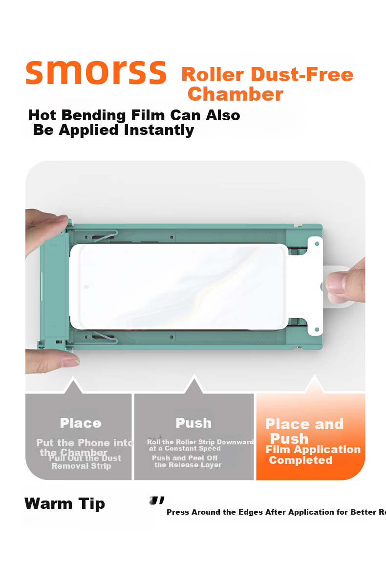 Smorss 3D Curved Original Feel Film for iPhone 17/16 Pro Composite Ceramic Screen Protector Ultra-Thin HD Anti-Fingerprint Explosion-Proof Film 13