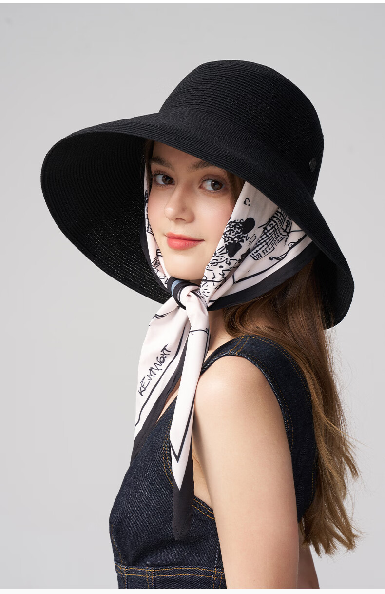 Kenmont Sunscreen Hat 2026 New Style Sunshade Straw Hat Fashionable Sun Hat Wide Brim UV Protection Summer 6271 9
