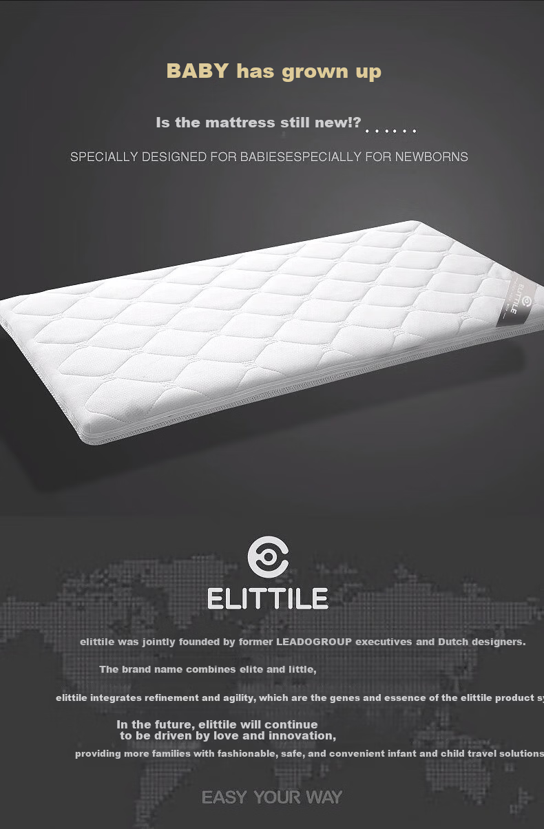 Elittile Patchwork Bed M4 Mattress Baby Mattress Infant Mattress Children's Mattress Winter and Summer Dual-use 200*60cm 11