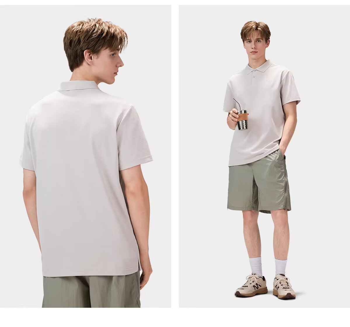 CAMEL [Toray Fabric] Outdoor Quick-Dry T-Shirt Men 2026 Spring Summer Short Sleeve Wrinkle-Resistant Sports Sun Protection Polo Shirt Women 8095 20