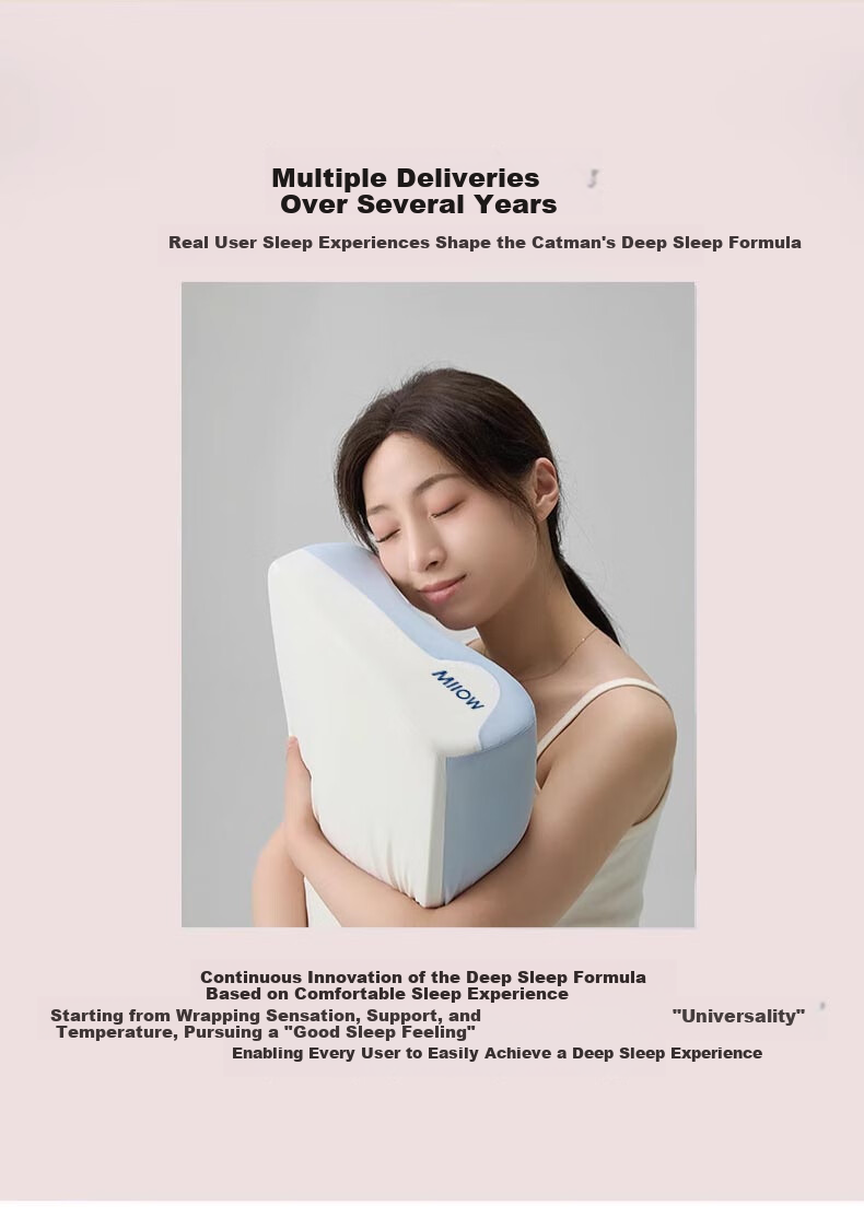 Miaoren Ergonomic Memory Foam Deep Sleep Pillow Neck Support Adult Sleep Aid 40*60cm 2