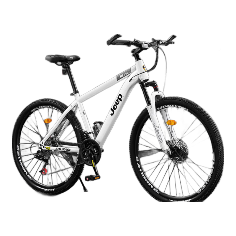 Jeep Mountain Bike for Men And Women Students, Shock-Absorbing Commuter Bike RC750 Aluminum Alloy Moonlight - 26 Inch 30 Speed