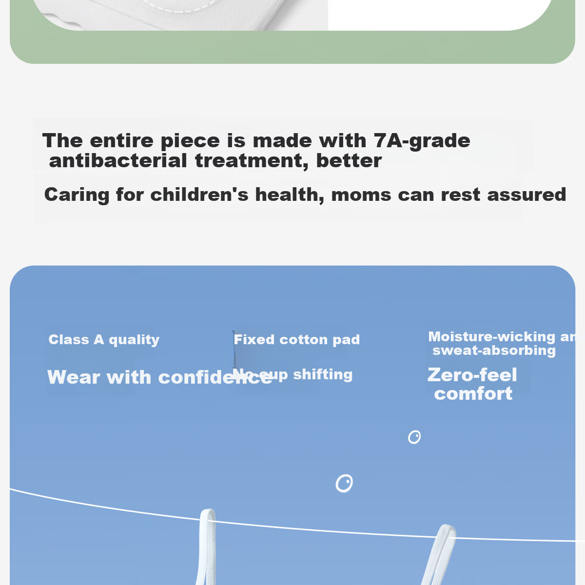 COCO SMART Children's Underwear 6-12 Years Early Development Stage Elementary School Girls Base Vest Phase One Youth Girls Bra 8